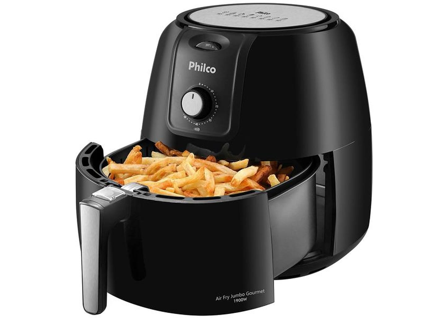 Fritadeira Elétrica sem Óleo/Air Fryer Philco Gourmet PFR13P Preta 8,1L com Timer