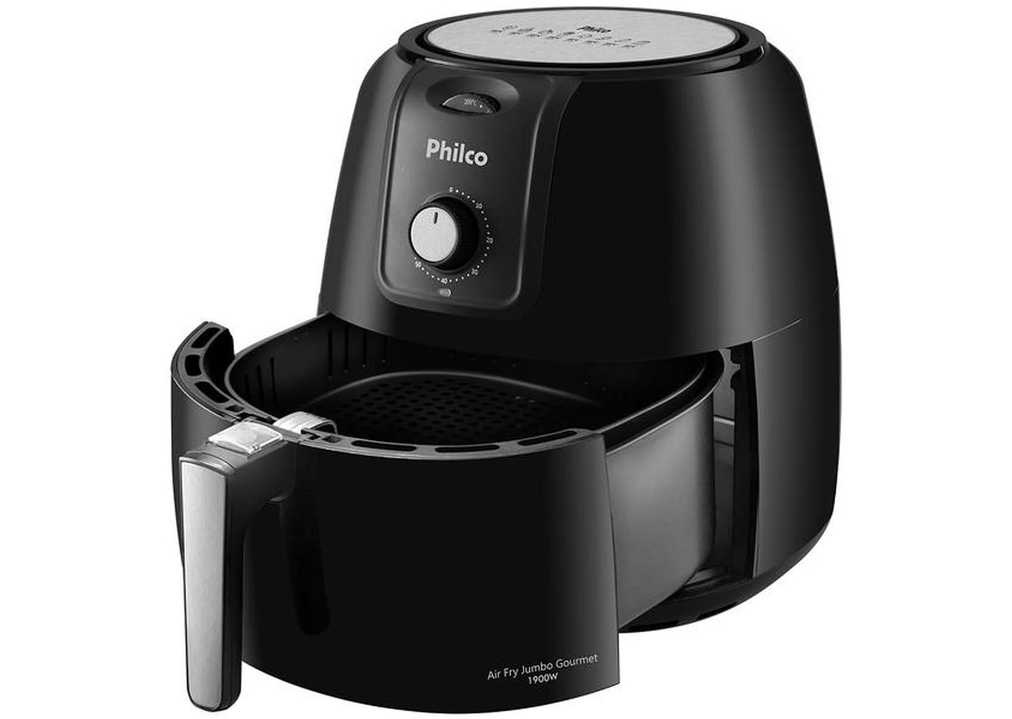 Fritadeira Elétrica sem Óleo/Air Fryer Philco Gourmet PFR13P Preta 8,1L com Timer