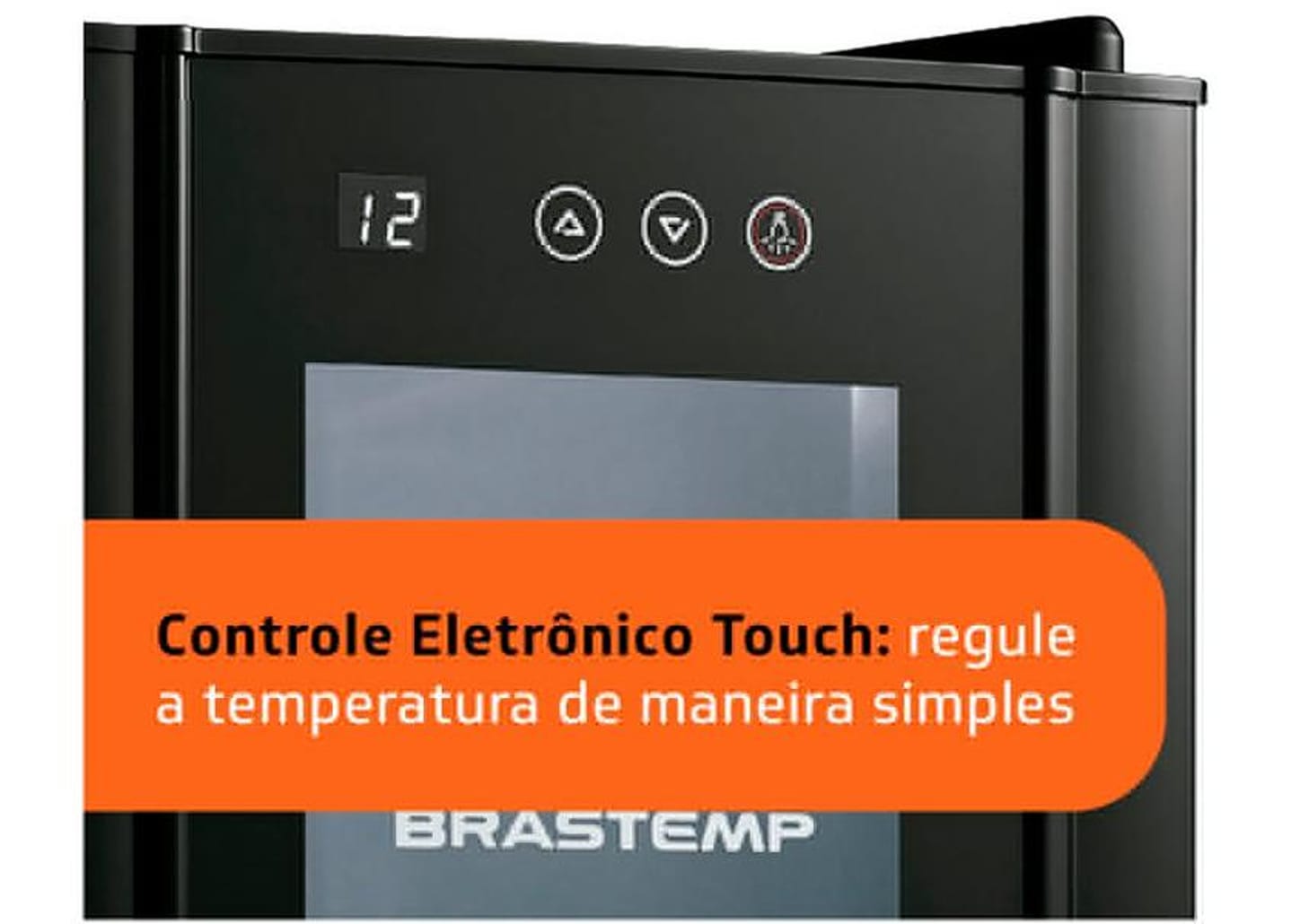 Adega Brastemp 12 Garrafas Preta Iluminação LED com Painel Eletrônico BZC12BEANA