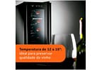 Adega Brastemp 12 Garrafas Preta Iluminação LED com Painel Eletrônico BZC12BEANA