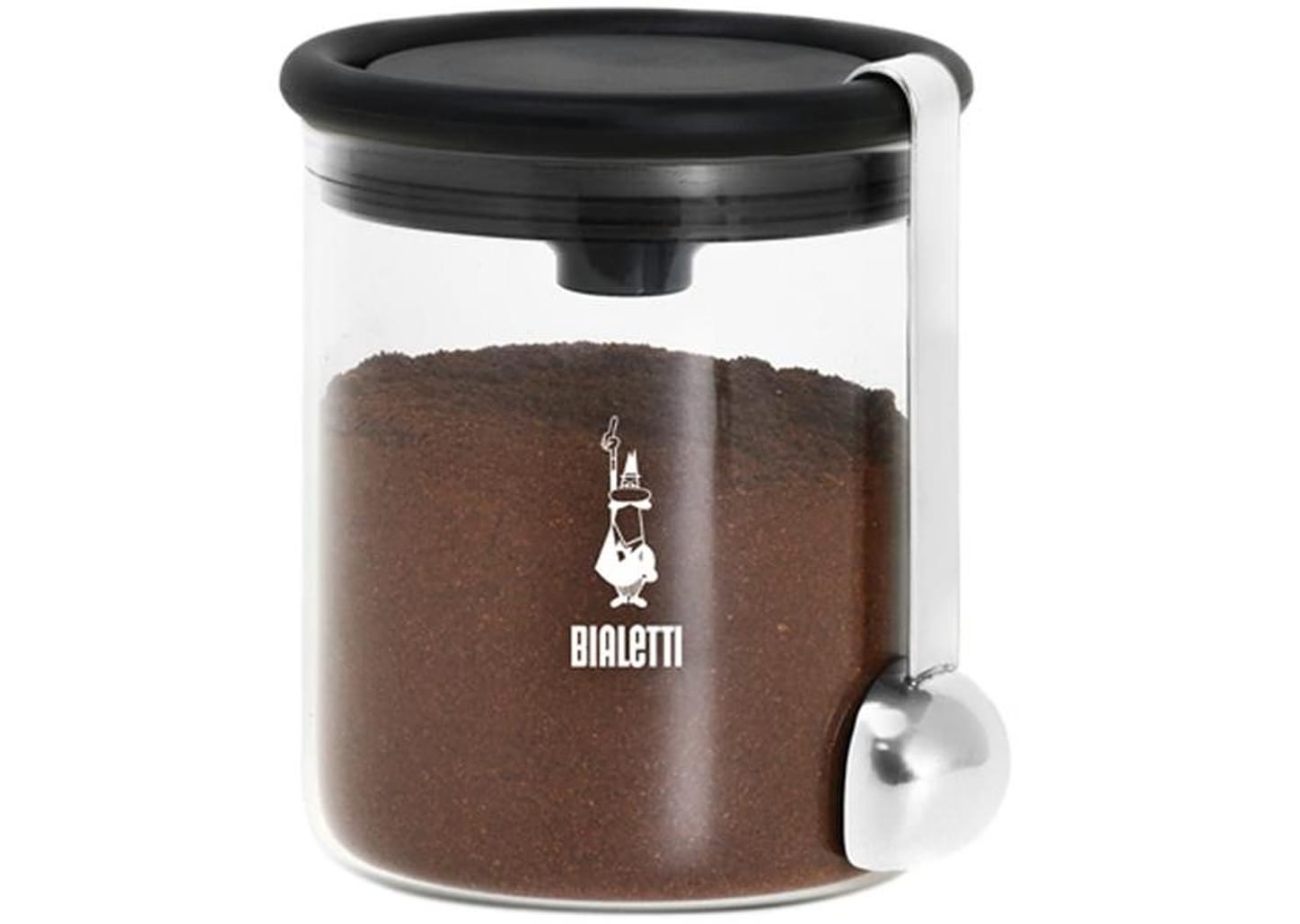 Jogo de Potes de Vidro Hermético Bialetti com Tampa Cilíndrico Barattolo 2 Peças