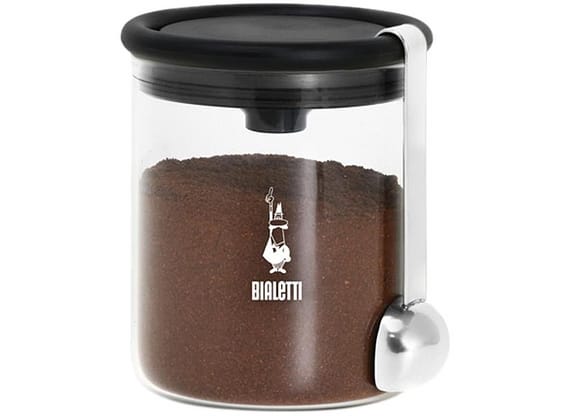Jogo de Potes de Vidro Hermético Bialetti com Tampa Cilíndrico Barattolo 2 Peças