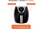 Fritadeira Elétrica sem Óleo/Air Fryer Mondial - AF-30-DI Preto 3,5L com Timer