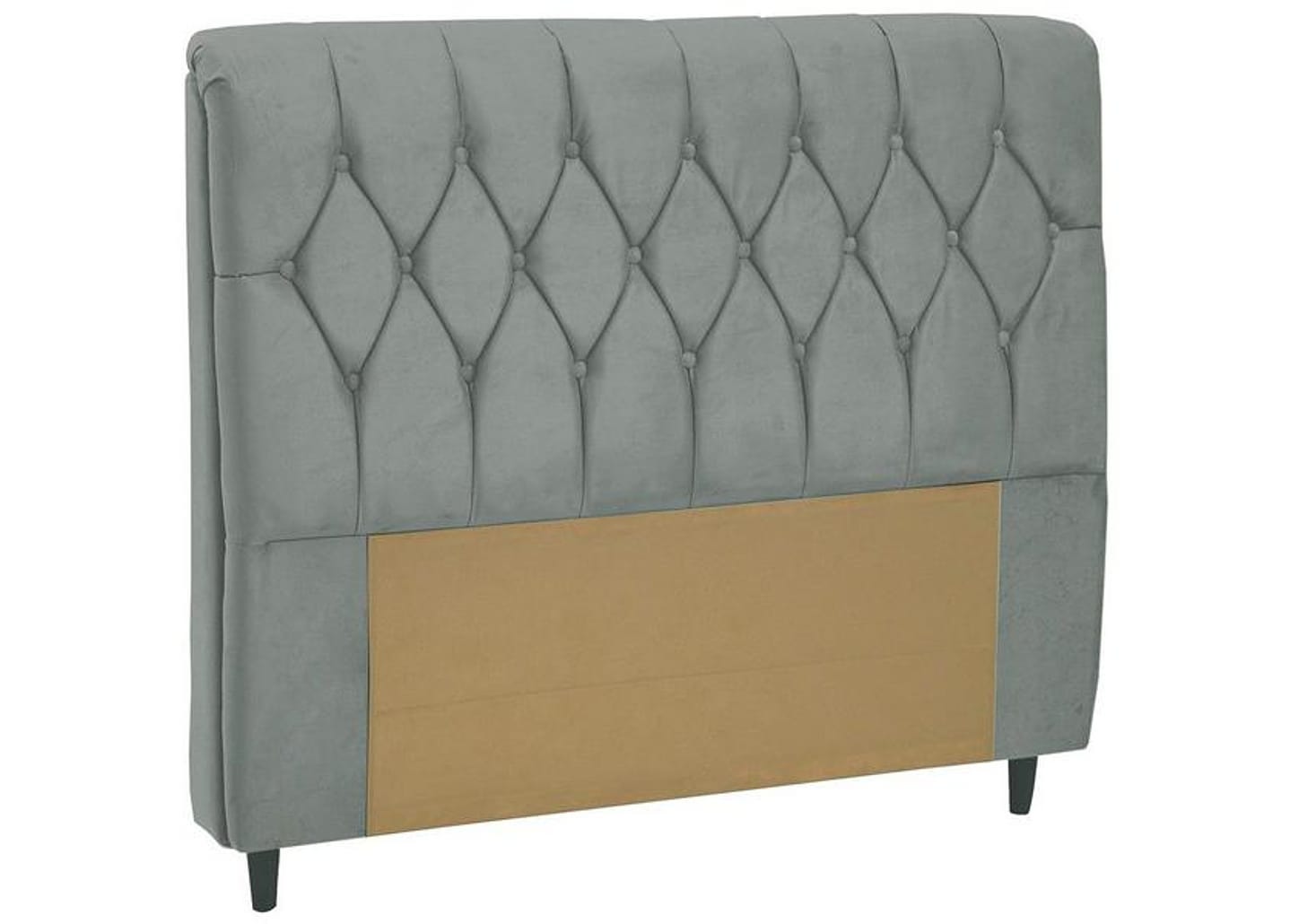 Cabeceira Queen Size Acolchoado Suede Dobuê Movelaria Istambul Grafite