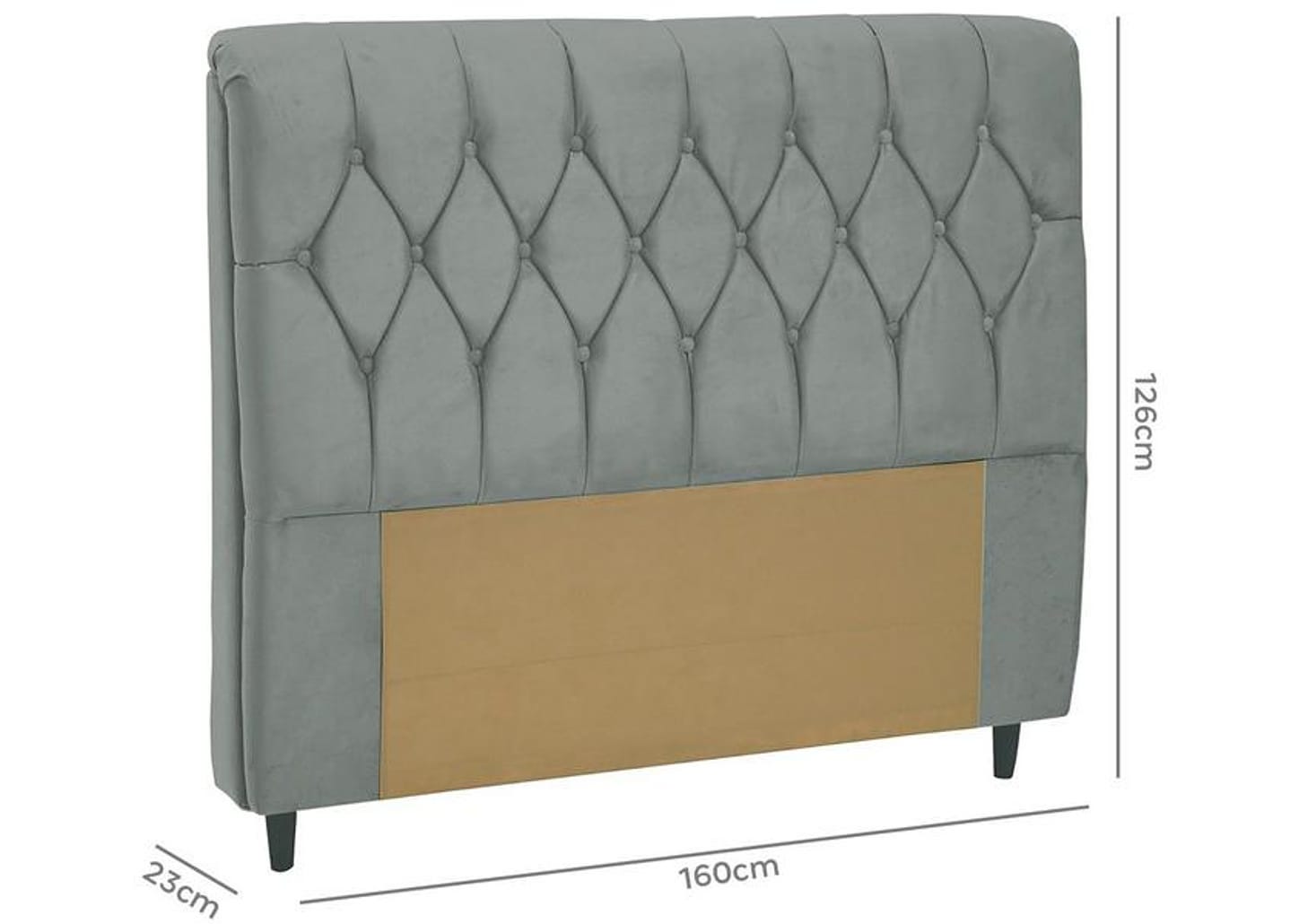 Cabeceira Queen Size Acolchoado Suede Dobuê Movelaria Istambul Grafite