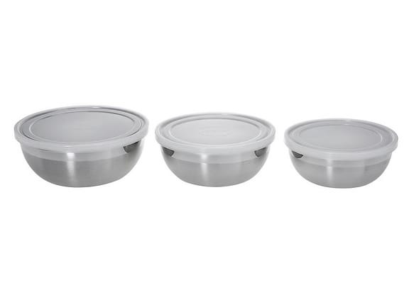 Conjunto Pote Redondo 3 Peças com Tampa - Tramontina 64220/210