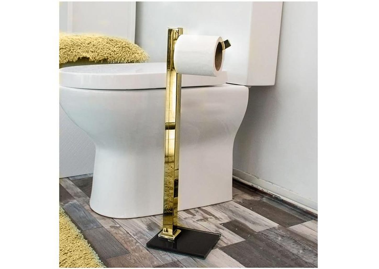 Porta Papel Higiênico Chão 1 Rolo Gold GO5076 - Ducon Metais