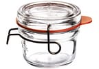 Pote de Vidro Hermético Luigi Bormioli com Tampa - Redondo 125ml Lock Eat