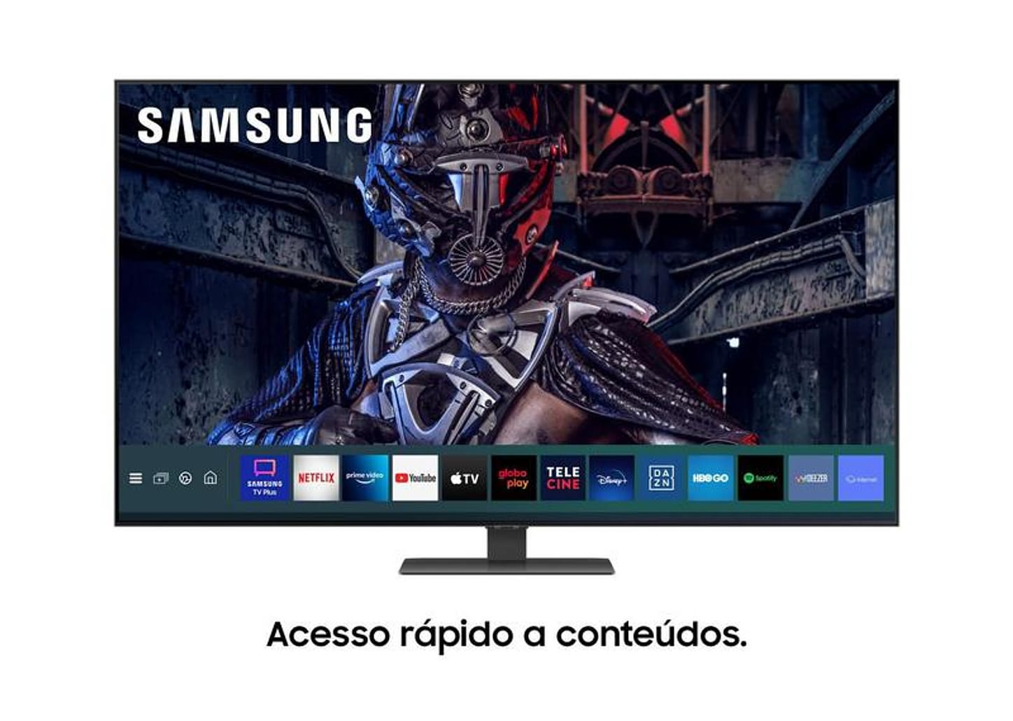 Smart TV 65” 4K QLED Samsung 65Q80A Wi-Fi - Som em Movimento Processador IA HDR