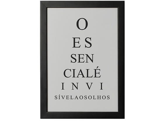 Quadro Decorativo Tipográficos O Essencial 25x35cm - Design Up Living
