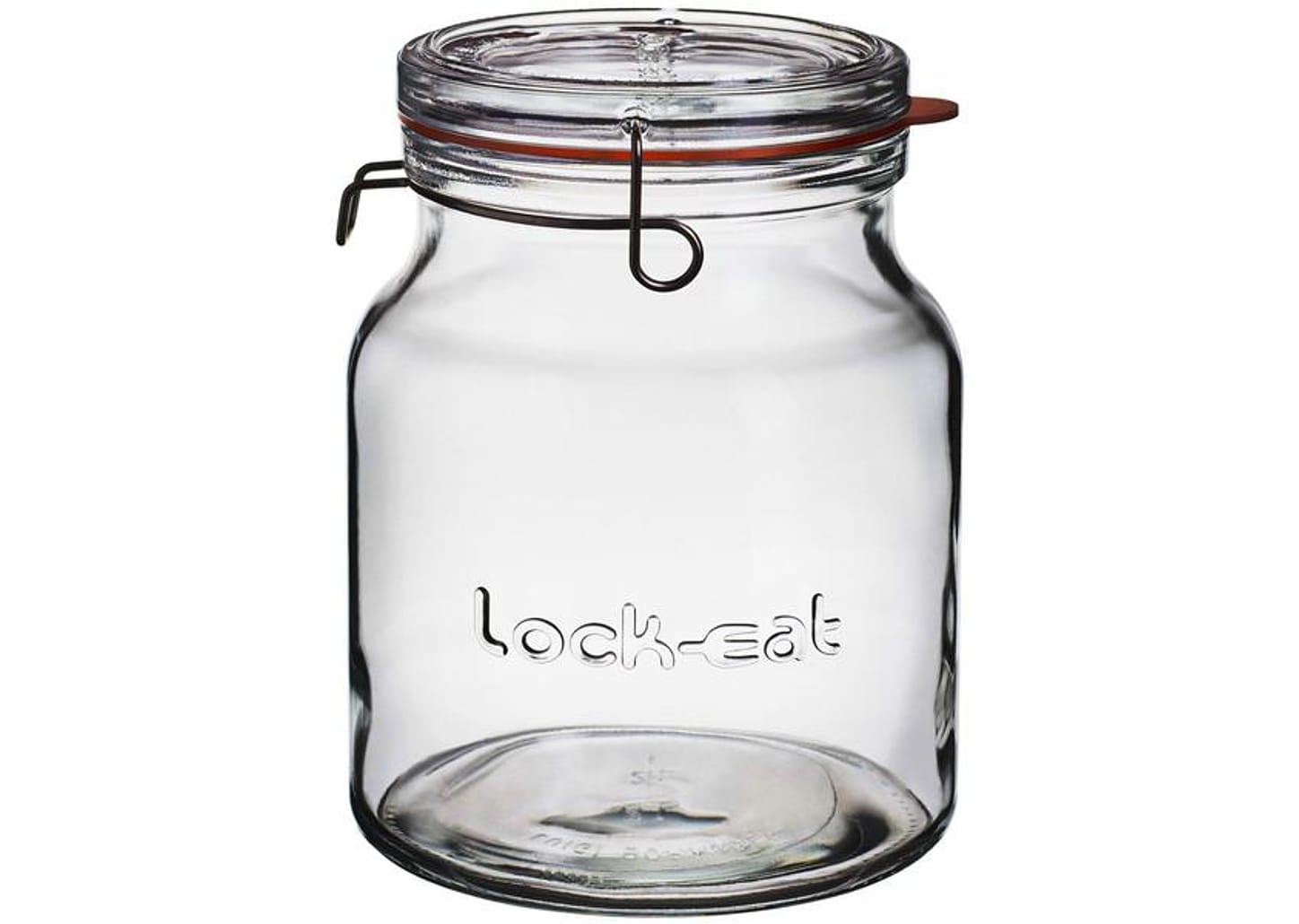 Pote de Vidro Hermético Luigi Bormioli com Tampa - Cilíndrico 2L Lock Eat Handy