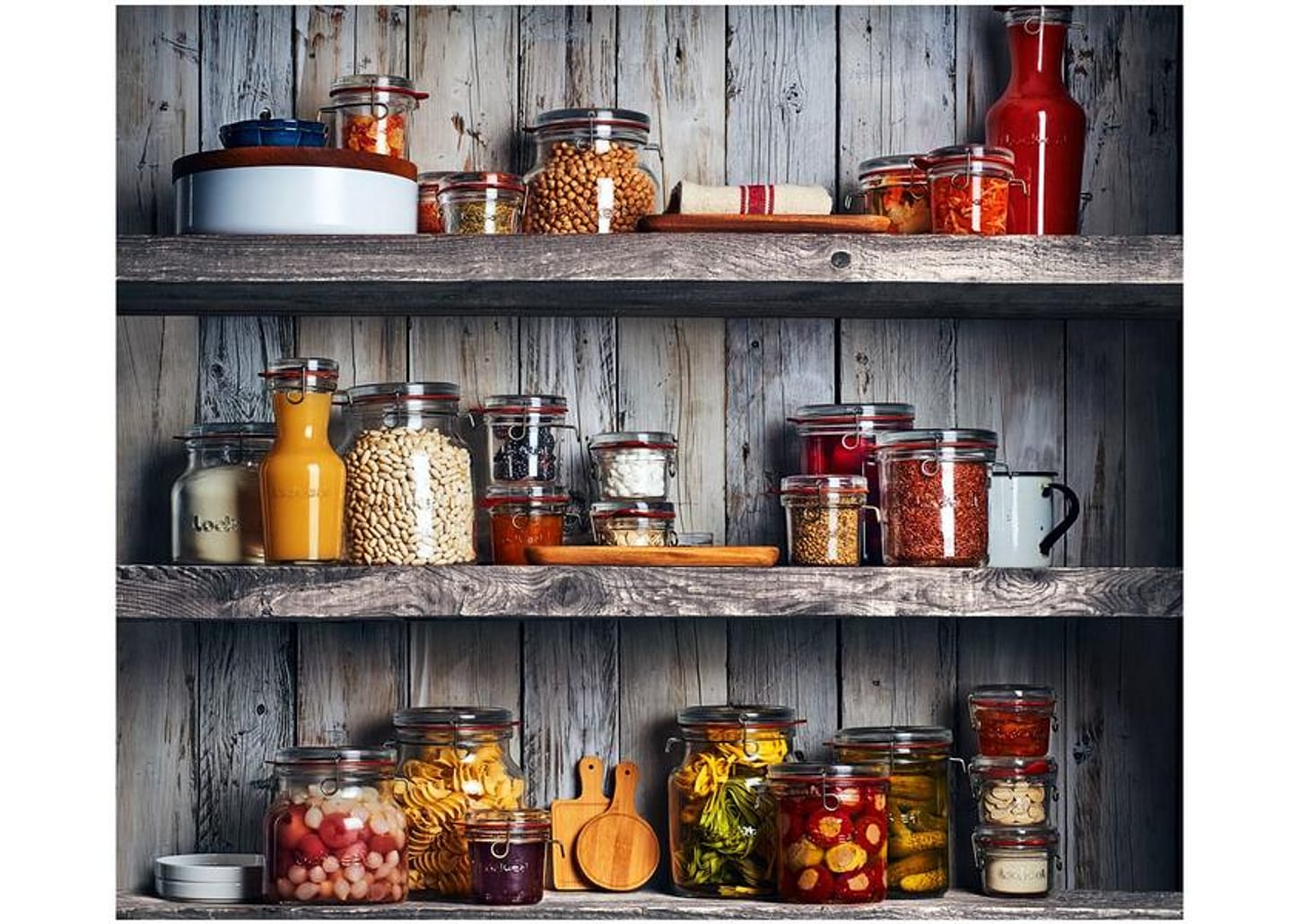 Pote de Vidro Hermético Luigi Bormioli com Tampa - Cilíndrico 2L Lock Eat Handy