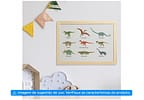 Quadro Decorativo Nomes Dino 24,5x34,5cm - Design Up Living