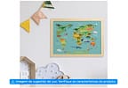 Quadro Decorativo Mapa Dino 24,5x34,5cm - Design Up Living
