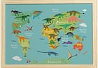 Quadro Decorativo Mapa Dino 24,5x34,5cm - Design Up Living