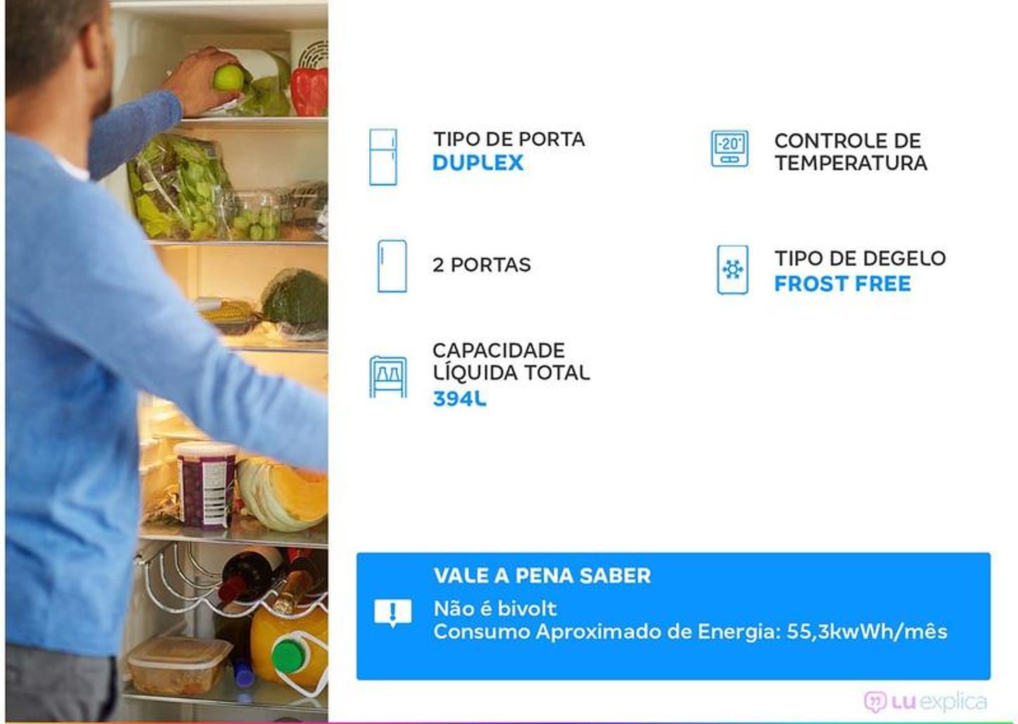 Geladeira/Refrigerador Continental Frost Free - Duplex Branca 394L TC44