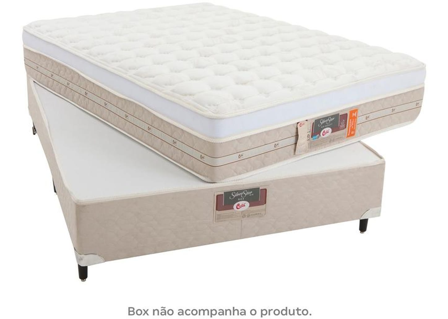 Colchão Casal Castor Mola Ensacadas/Pocket 32cm de Altura Silver Star
