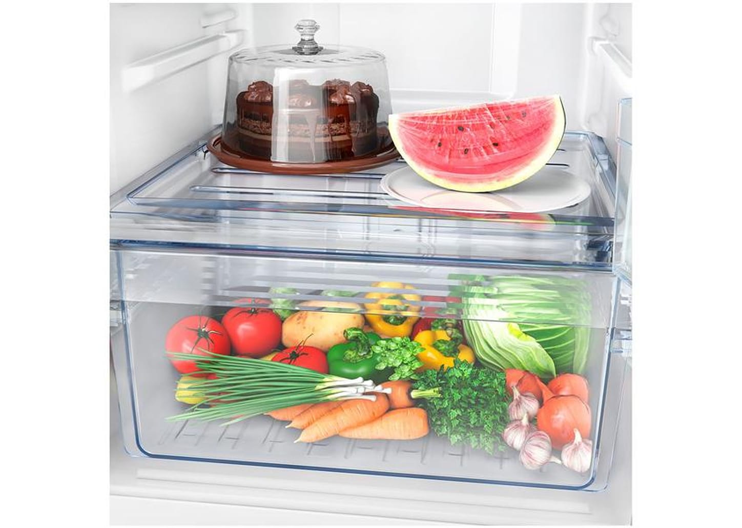 Geladeira/Refrigerador Panasonic Frost Free Duplex - Branca 387L Top Freezer BT41