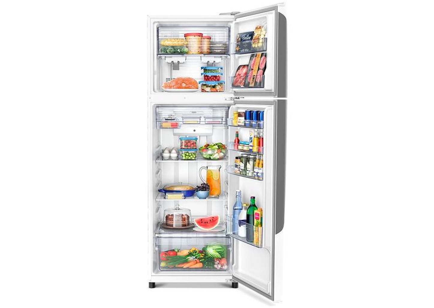 Geladeira/Refrigerador Panasonic Frost Free Duplex - Branca 387L Top Freezer BT41