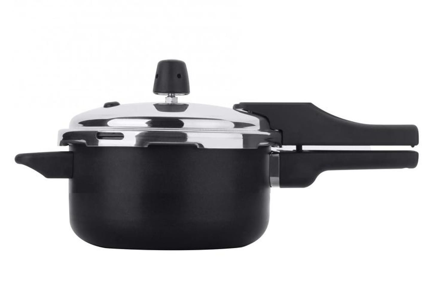 Panela de Pressão Multiflon Antiaderente Grafite 3L Fechamento Externo Versátil Quartzo