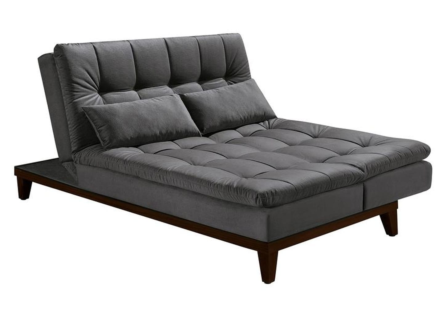 Sofá-cama Casal 3 Lugares Suede Linoforte Jade BPM A2