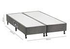 Box para Colchão King Size Castor Bipartido 27cm de Altura Lux