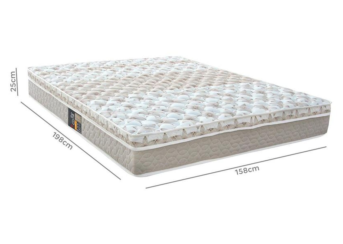 Colchão Queen Size Castor Mola Pocket 25cm de Alt. Sleep Class One Face