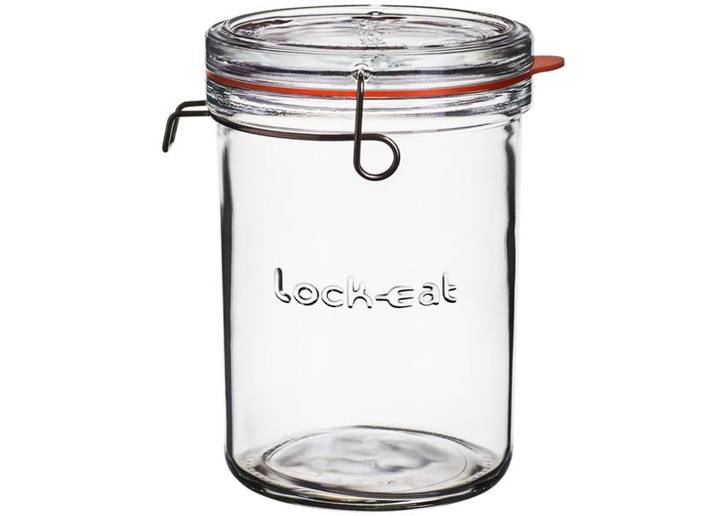 Pote de Vidro Hermético Luigi Bormioli com Tampa - Cilíndrico 1L Lock Eat XL