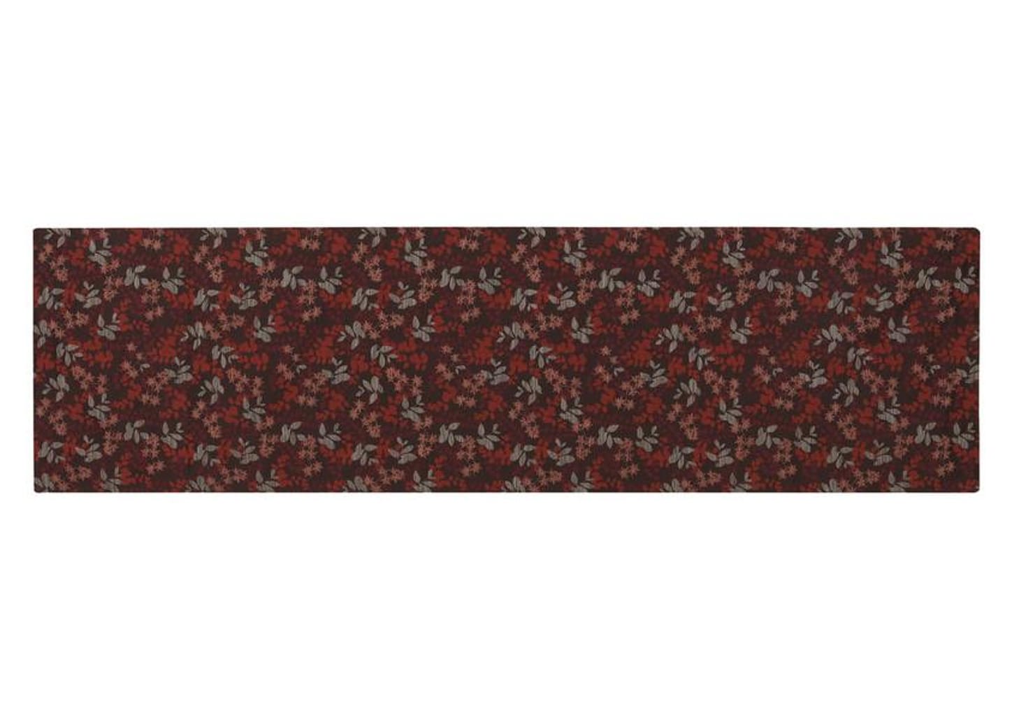 Peseira Queen 65x240cm Marrom Lartex - Jacquard Ballroom