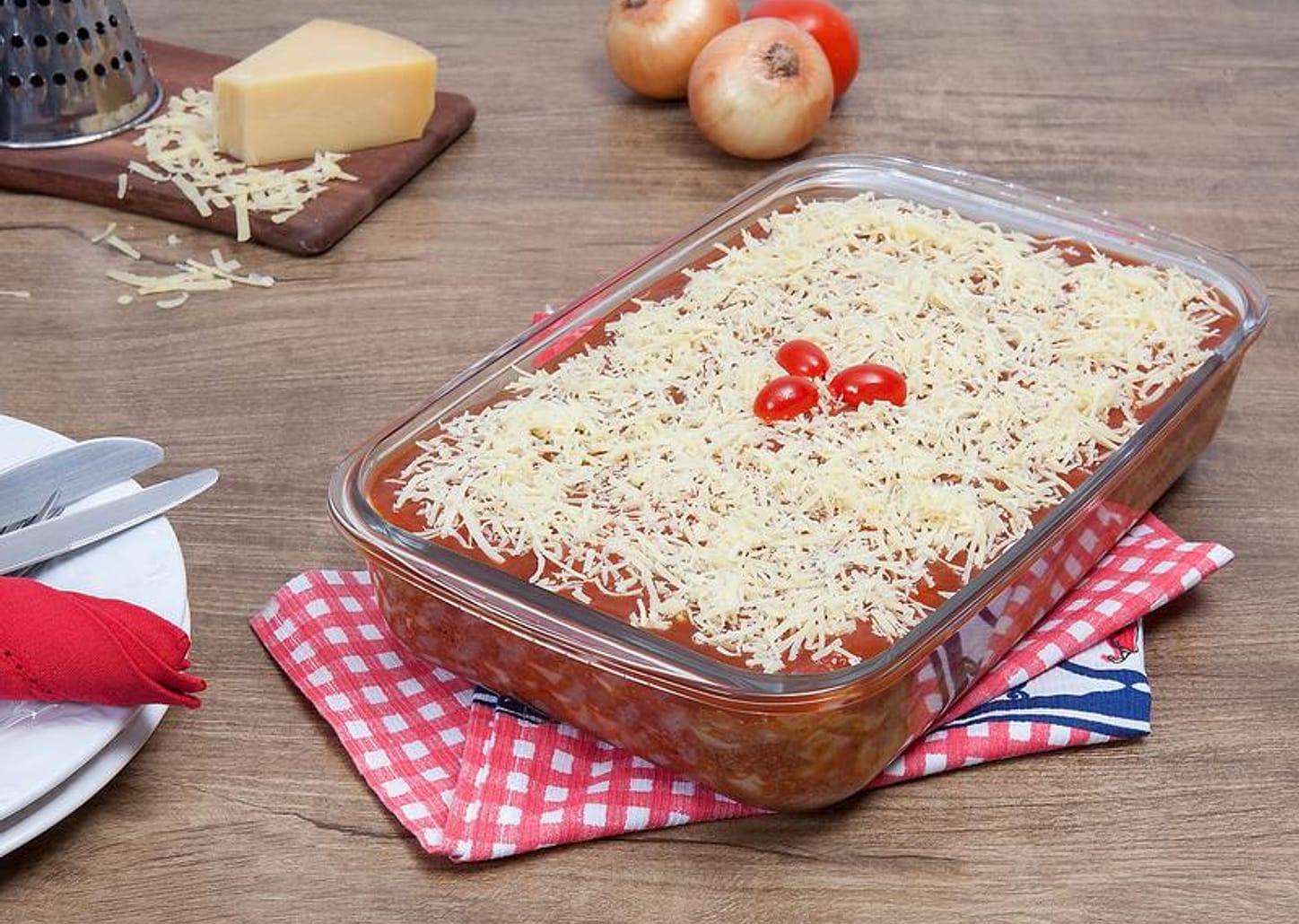 Lasanheira de Vidro Retangular 3,7L - Marinex