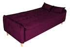 Sofá-cama Casal 3 Lugares Reclinável Suede Matrix Donna
