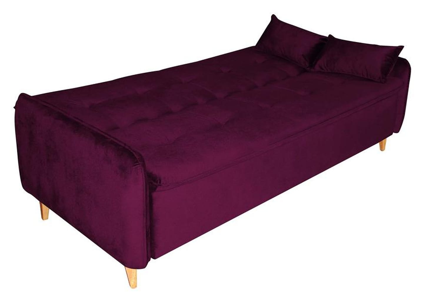 Sofá-cama Casal 3 Lugares Reclinável Suede Matrix Donna