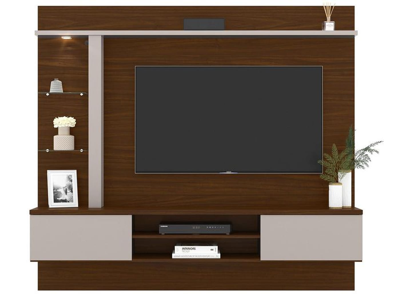 Estante Home Suspenso para TV até 60” 2 Portas - Colibri Salinas
