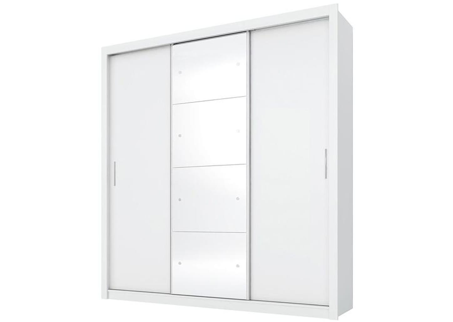 Guarda-roupa Casal com Espelho 3 Portas de Correr 2 Gavetas Demóbile Residence II