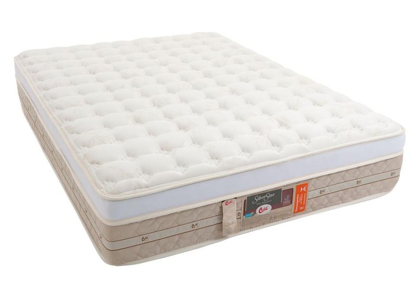 Colchão Queen Castor Mola Pocket 32cm de Alt. Silver Star