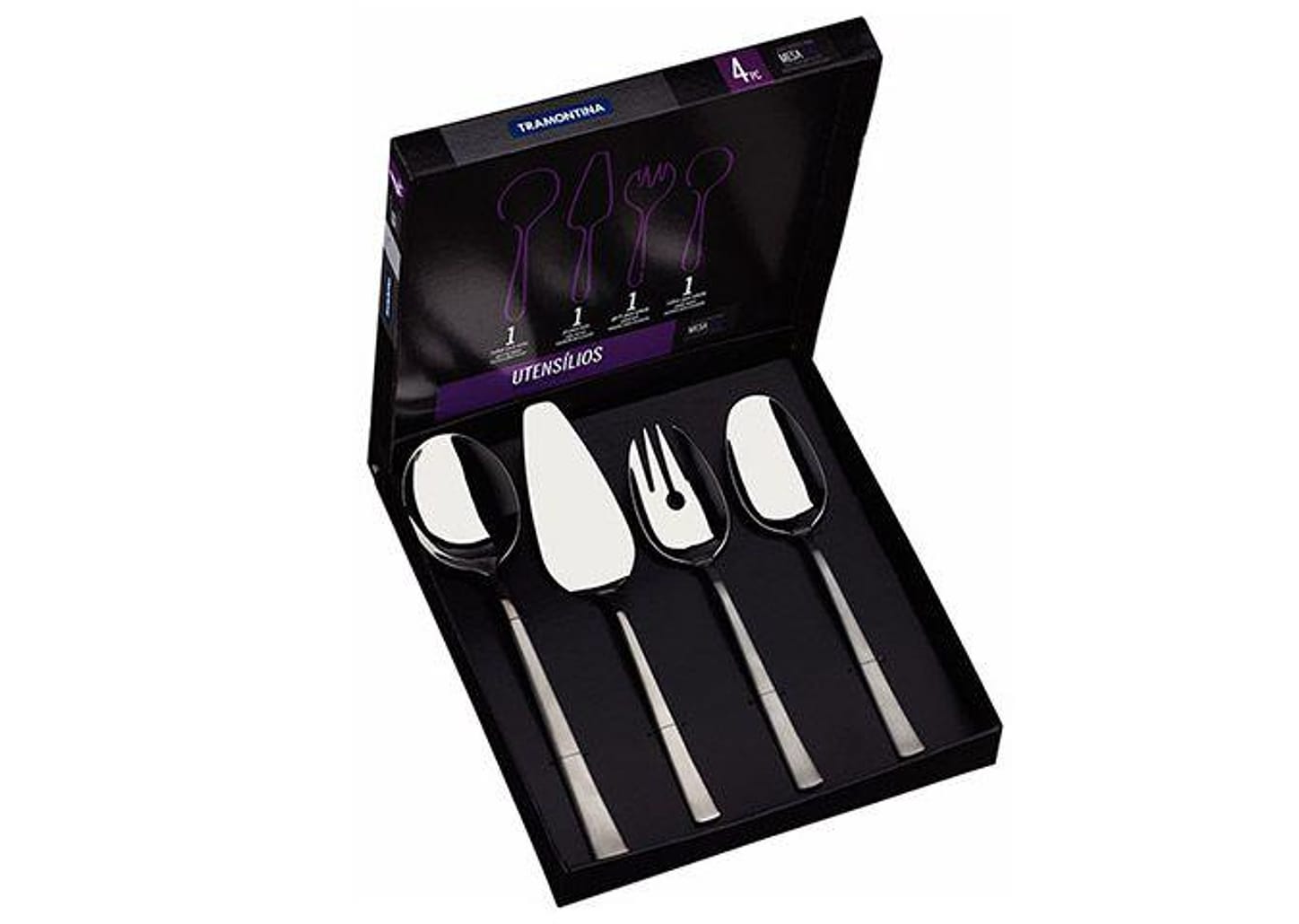 Conjunto de Talheres Tramontina Inox 4 Peças Berlin Brilho 66934/160