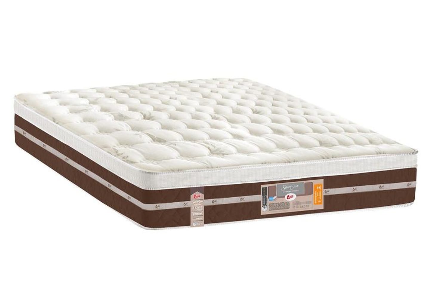 Colchão Queen Castor Mola Pocket 32cm de Altura Silver Star