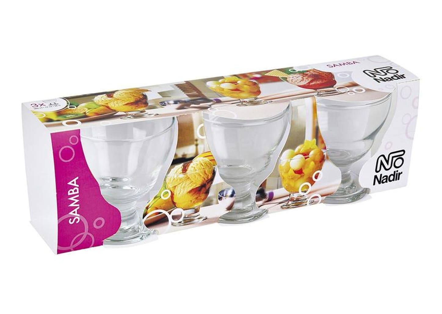 Jogo de Sobremesa Vidro 3 Peças