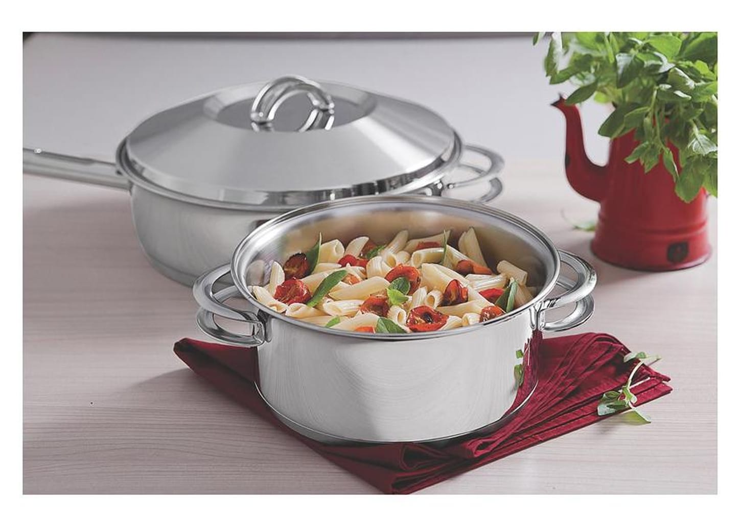 Frigideira Tramontina Fundo Triplo 28cm com Tampa - Inox Solar 62500/280