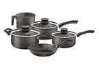 Jogo de Panelas Tramontina Antiaderente de Alumínio Grafite 5 Peças Texture Paris