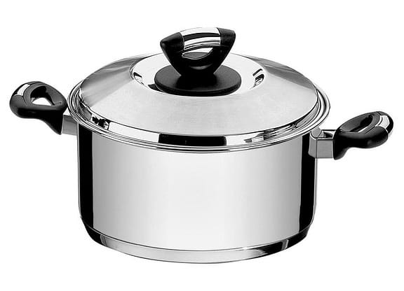 Caçarola Tramontina Inox 6,1L 24cm com Tampa - Allegra Funda