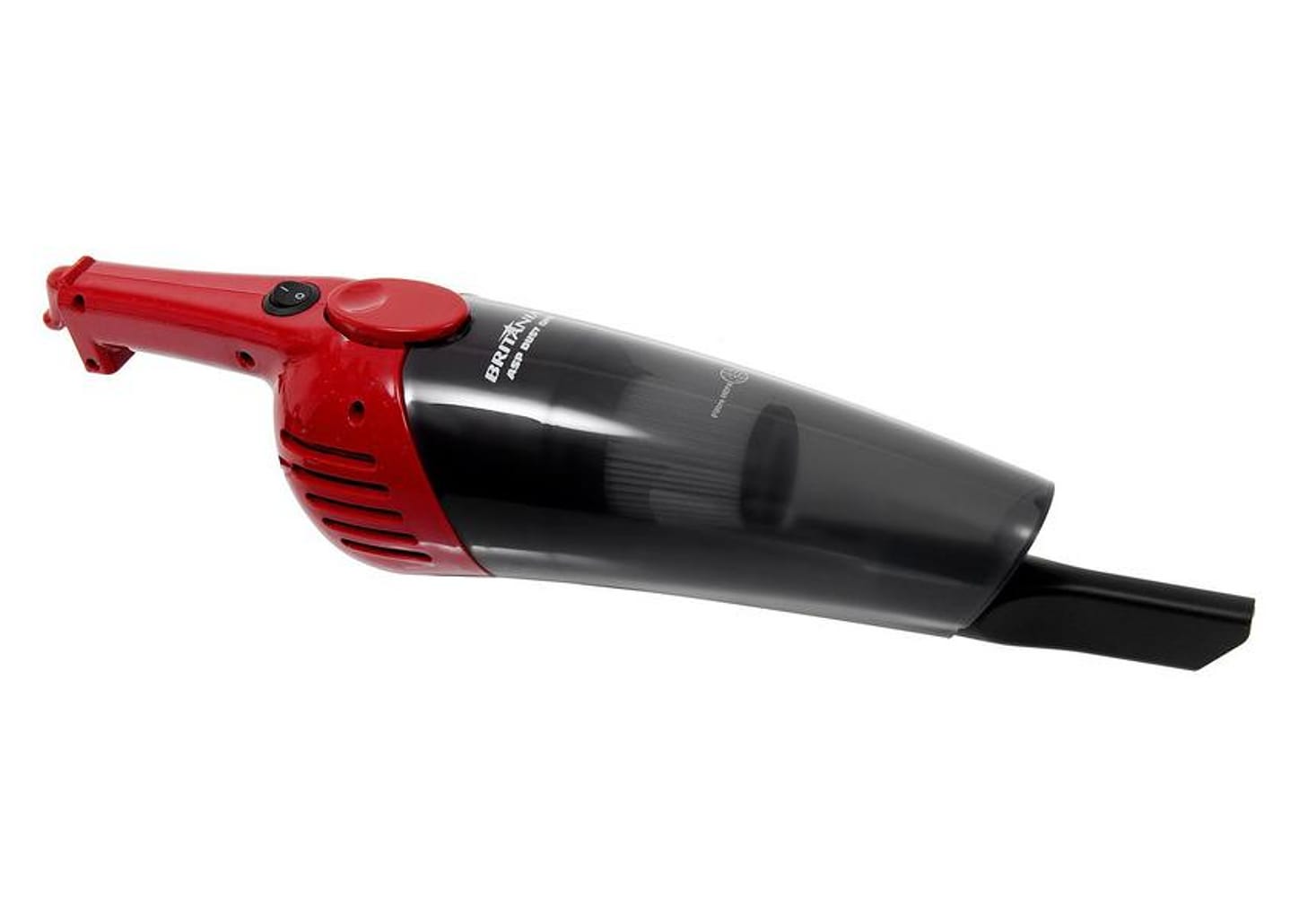 Aspirador de Pó Portátil Britânia 1000W - Dust Off Vermelho e Cinza