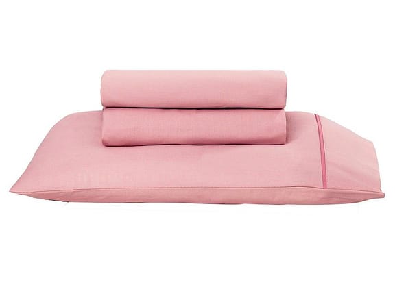 Jogo de Cama Infantil para Berço Artex 100% Algodão Total Mix Baby Rosa 3 Peças
