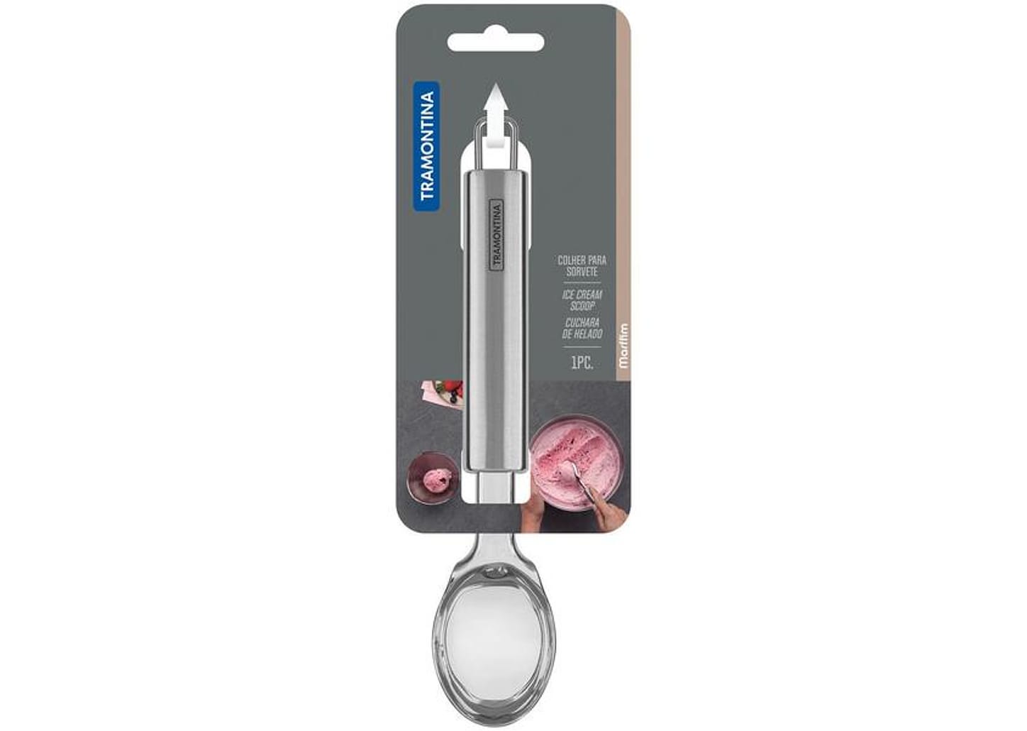 Colher de Sorvete Inox Tramontina Marffim
