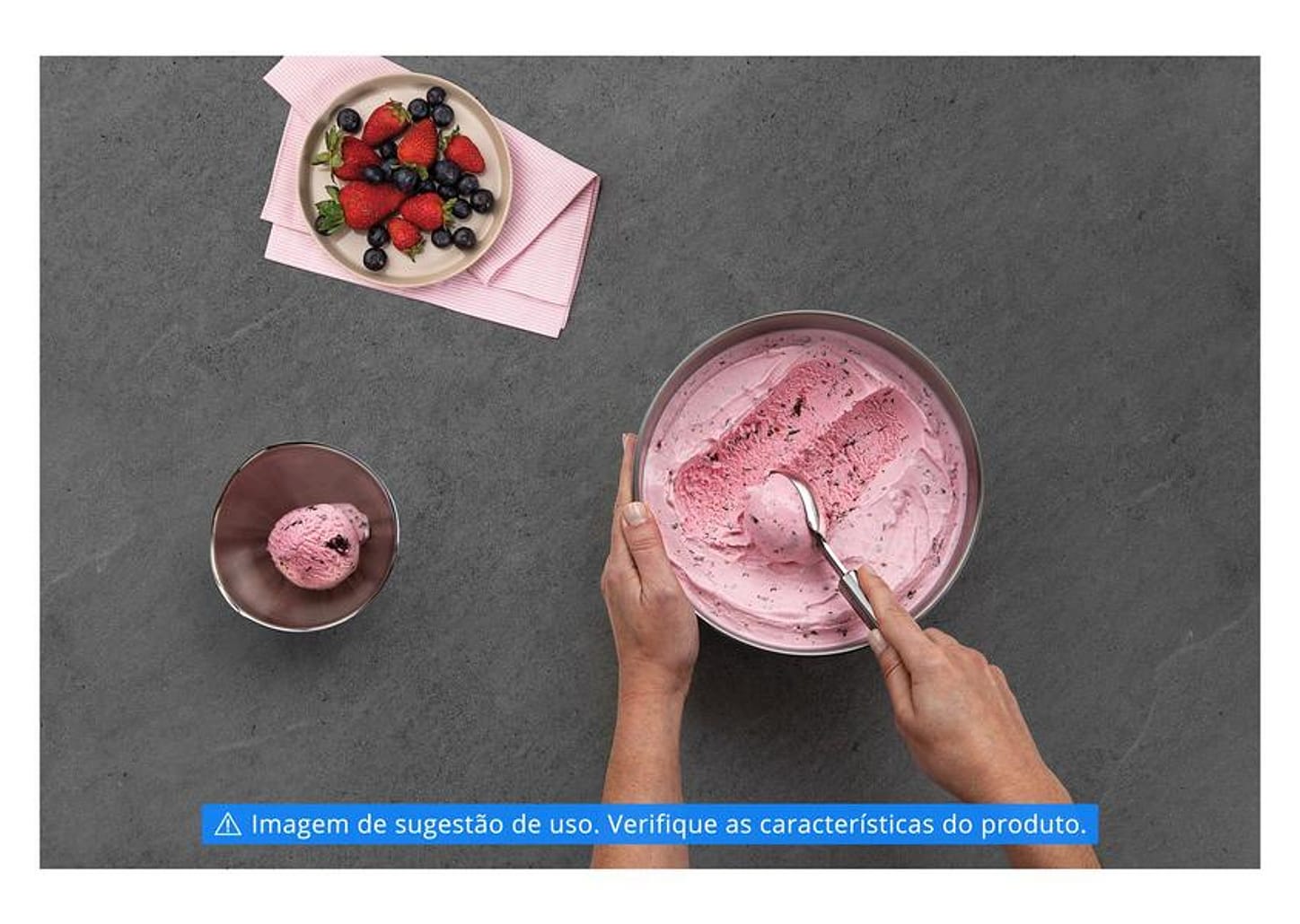 Colher de Sorvete Inox Tramontina Marffim