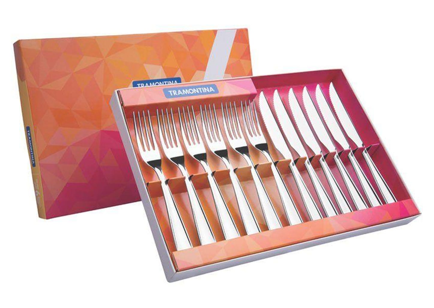 Jogo de Talheres para Churrasco Tramontina Inox - Laguna 66906/630 12 Peças