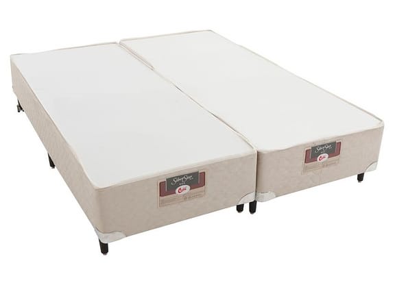 Box para Colchão Queen Size Castor Bipartido 27cm de Altura Silver Star Air Pocket