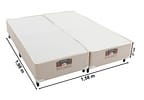 Box para Colchão Queen Size Castor Bipartido 27cm de Altura Silver Star Air Pocket