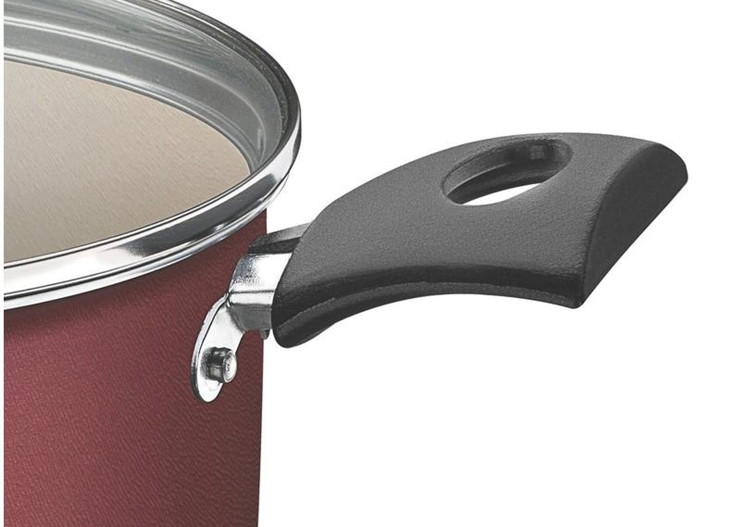 Caçarola Tramontina Antiaderente com Tampa Vermelha 2,8L 20cm Turim