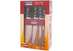 Jogo de Facas Churrasco Tramontina Inox com Suport - Polywood 5 Peças